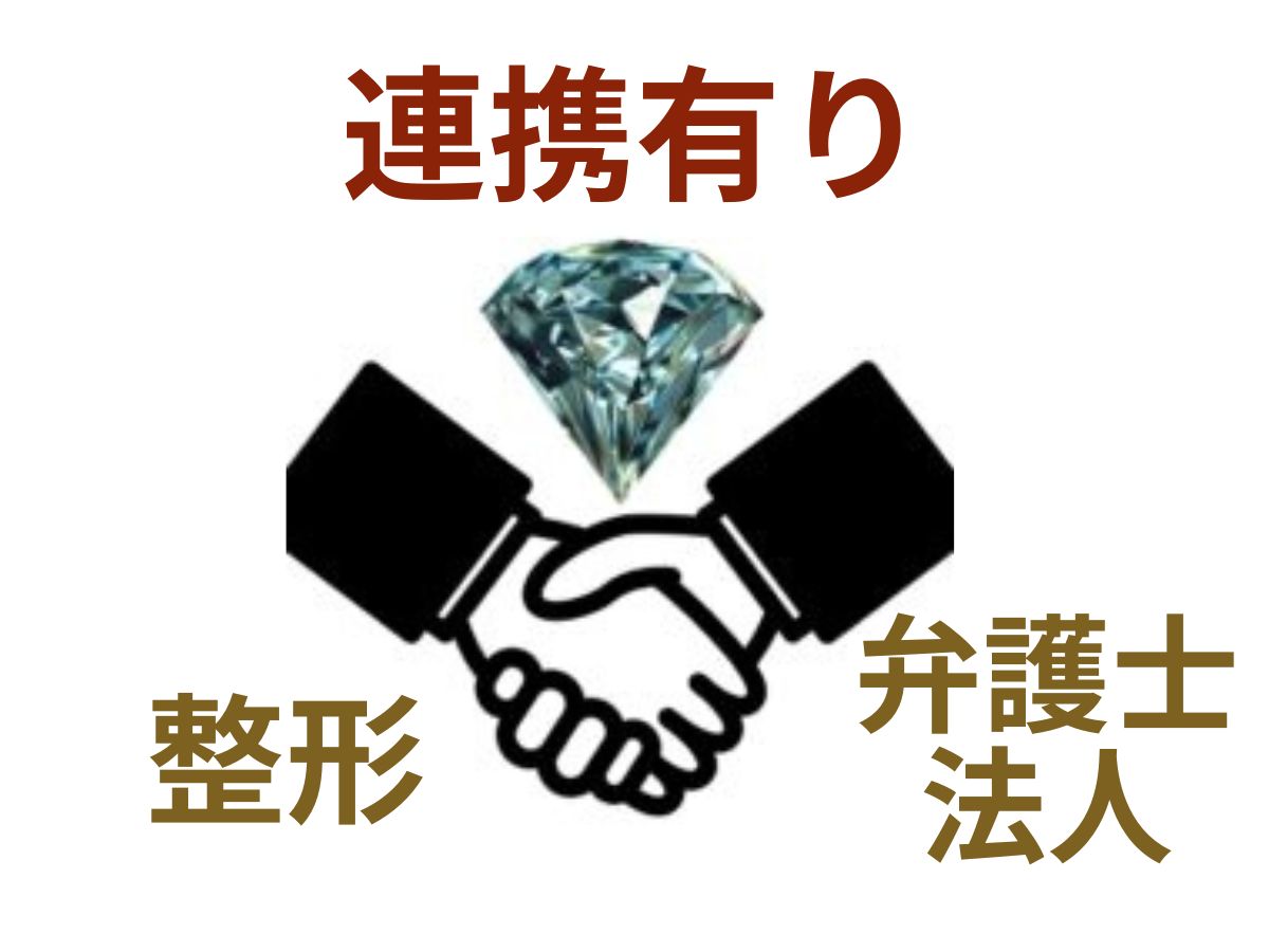 当院は整形外科、弁護士法人と連携があります